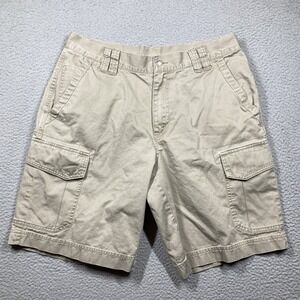 Columbia Cargo Shorts Mens 36 Khaki 10 in Inseam Gorpcore Utility Hiking Trails